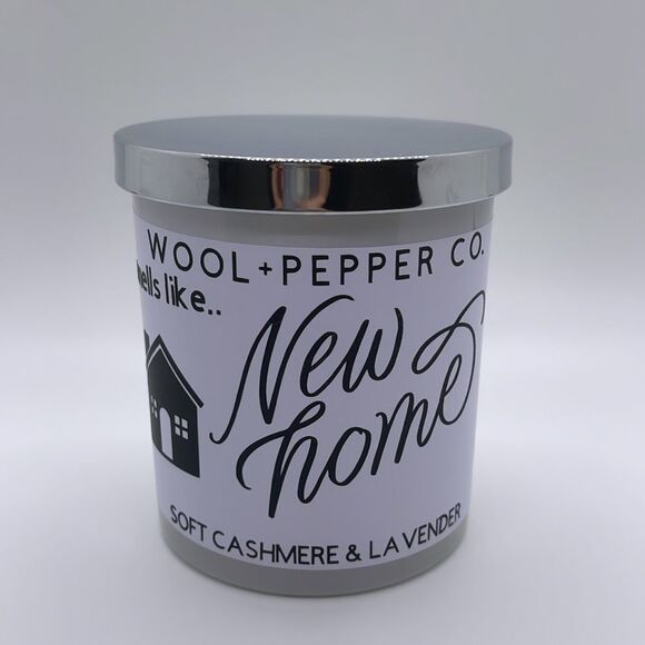 NWT Wool + Pepper Co. NEW HOME Soy Candle - Soft Cashmere & Lavender - Picture 3 of 4